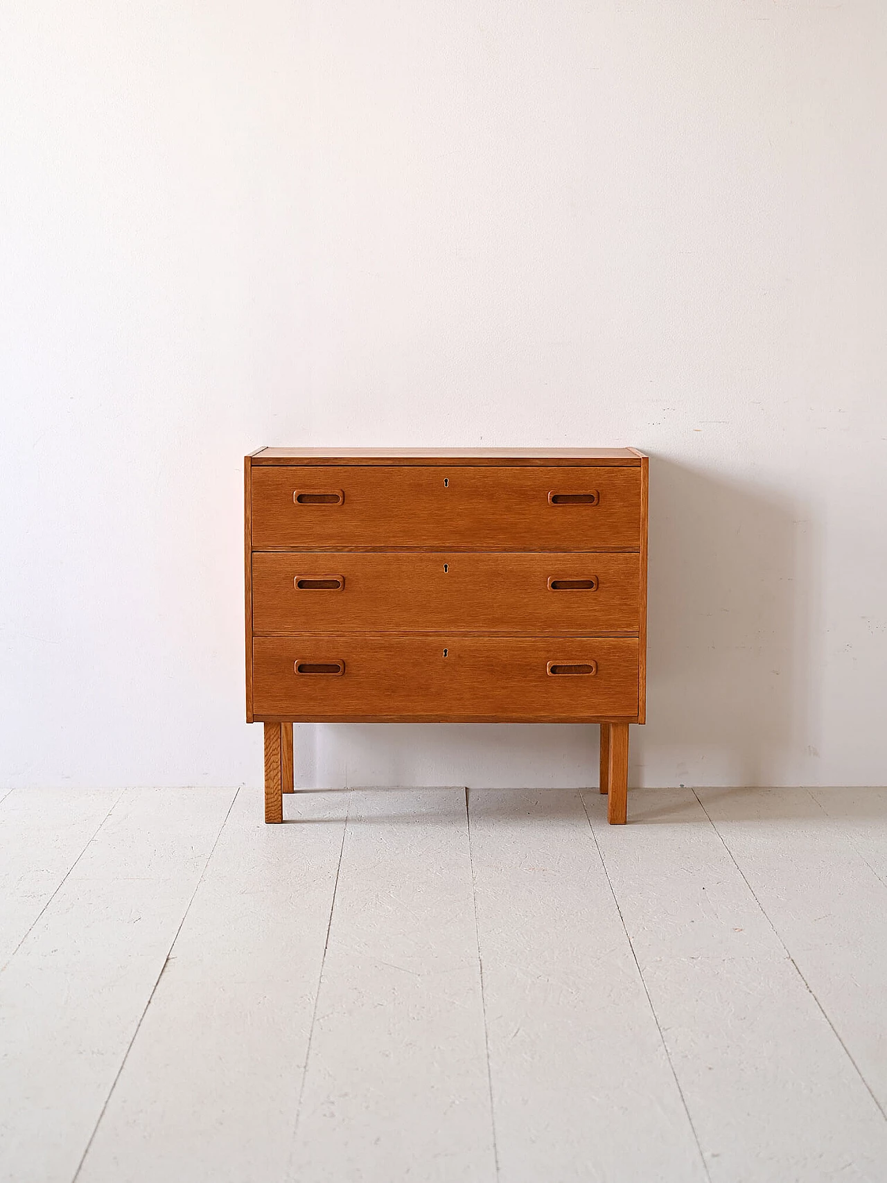 Teak chest of drawers with locks, 1960s 2