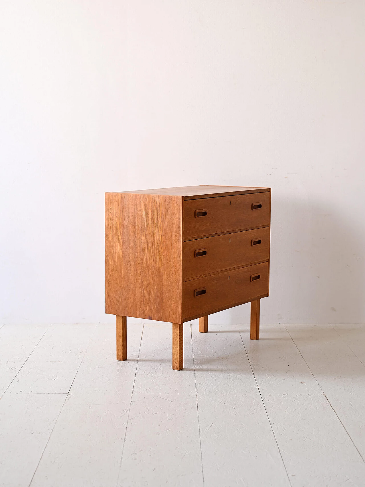 Teak chest of drawers with locks, 1960s 3