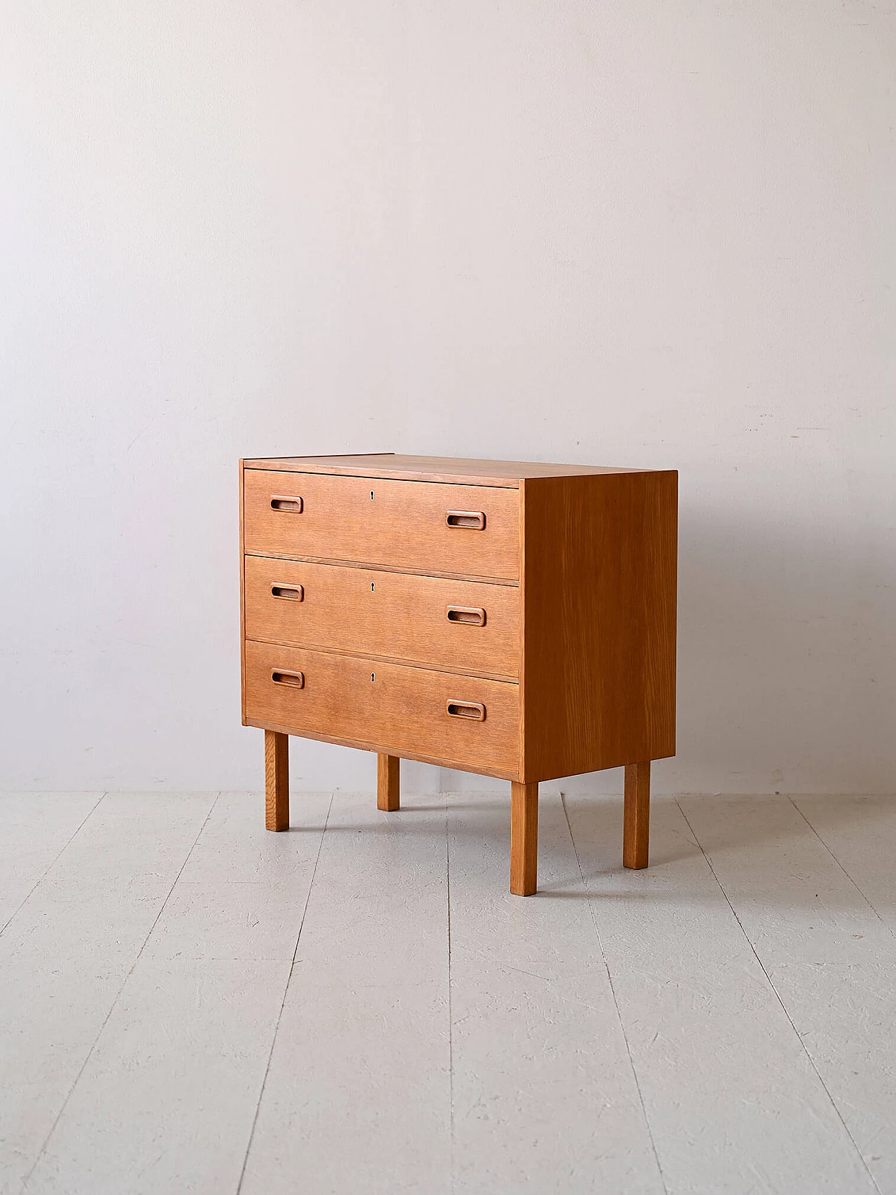 Teak chest of drawers with locks, 1960s 4