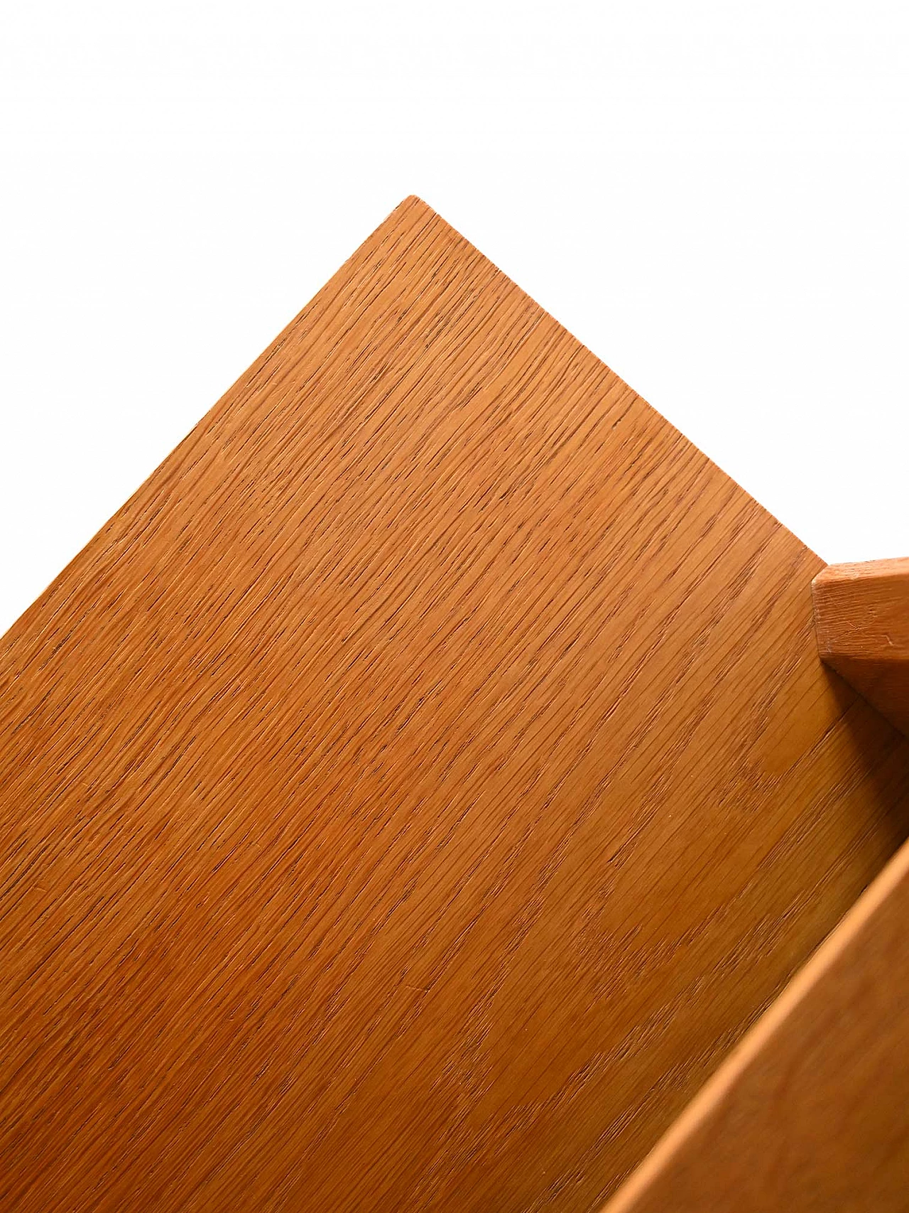 Scandinavian oak bookcase with three drawers, 1960s 5