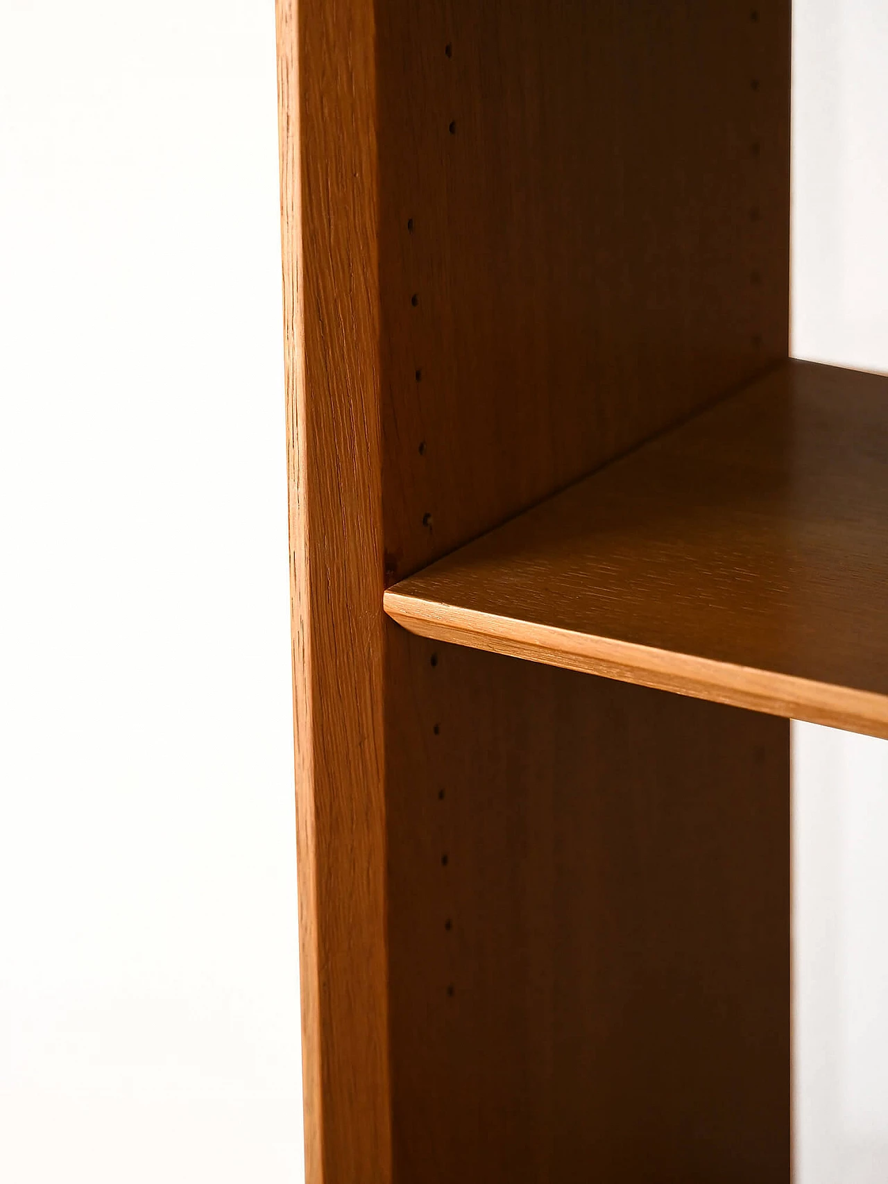 Scandinavian oak bookcase with three drawers, 1960s 6