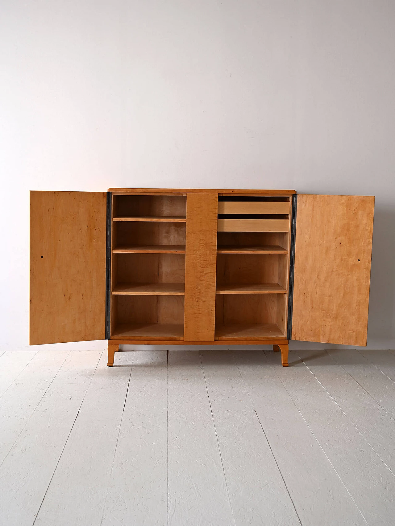 Credenza Art Déco scandinava in legno, anni '40 3