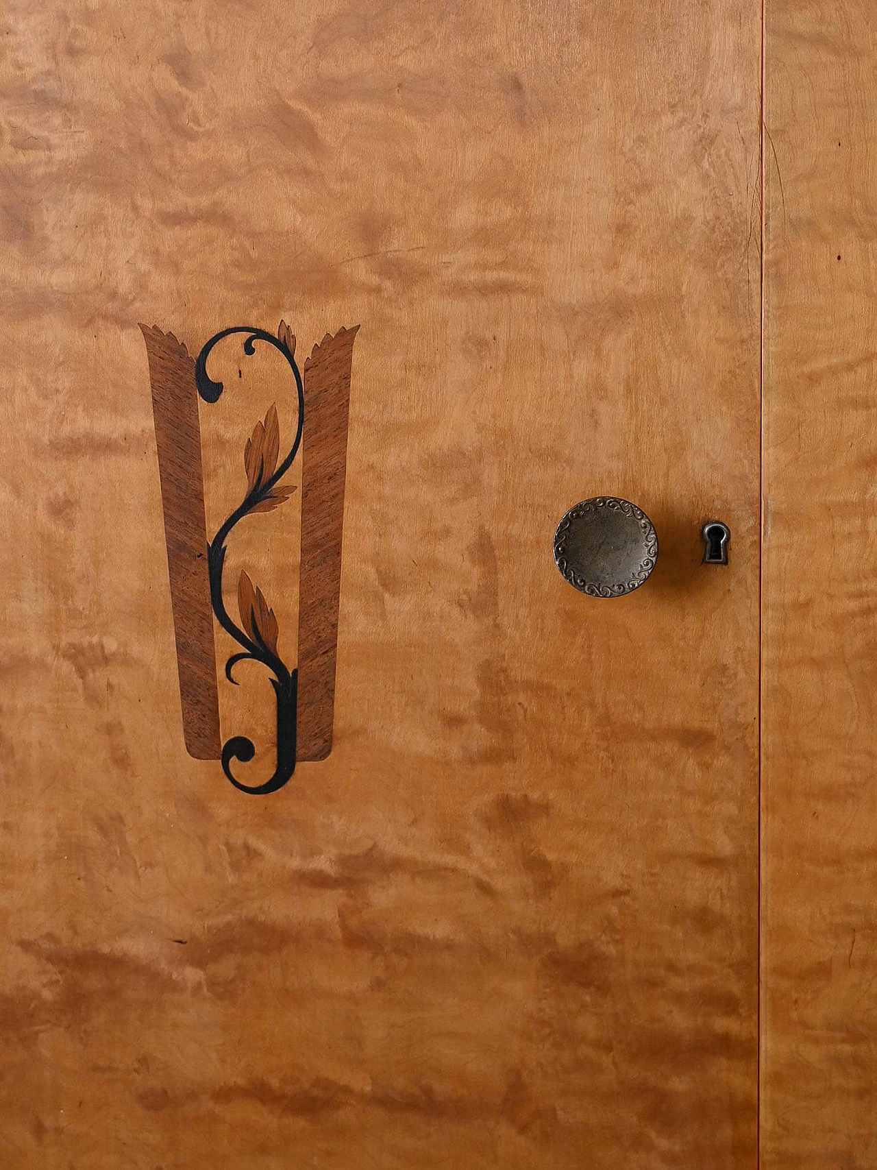Credenza Art Déco scandinava in legno, anni '40 7