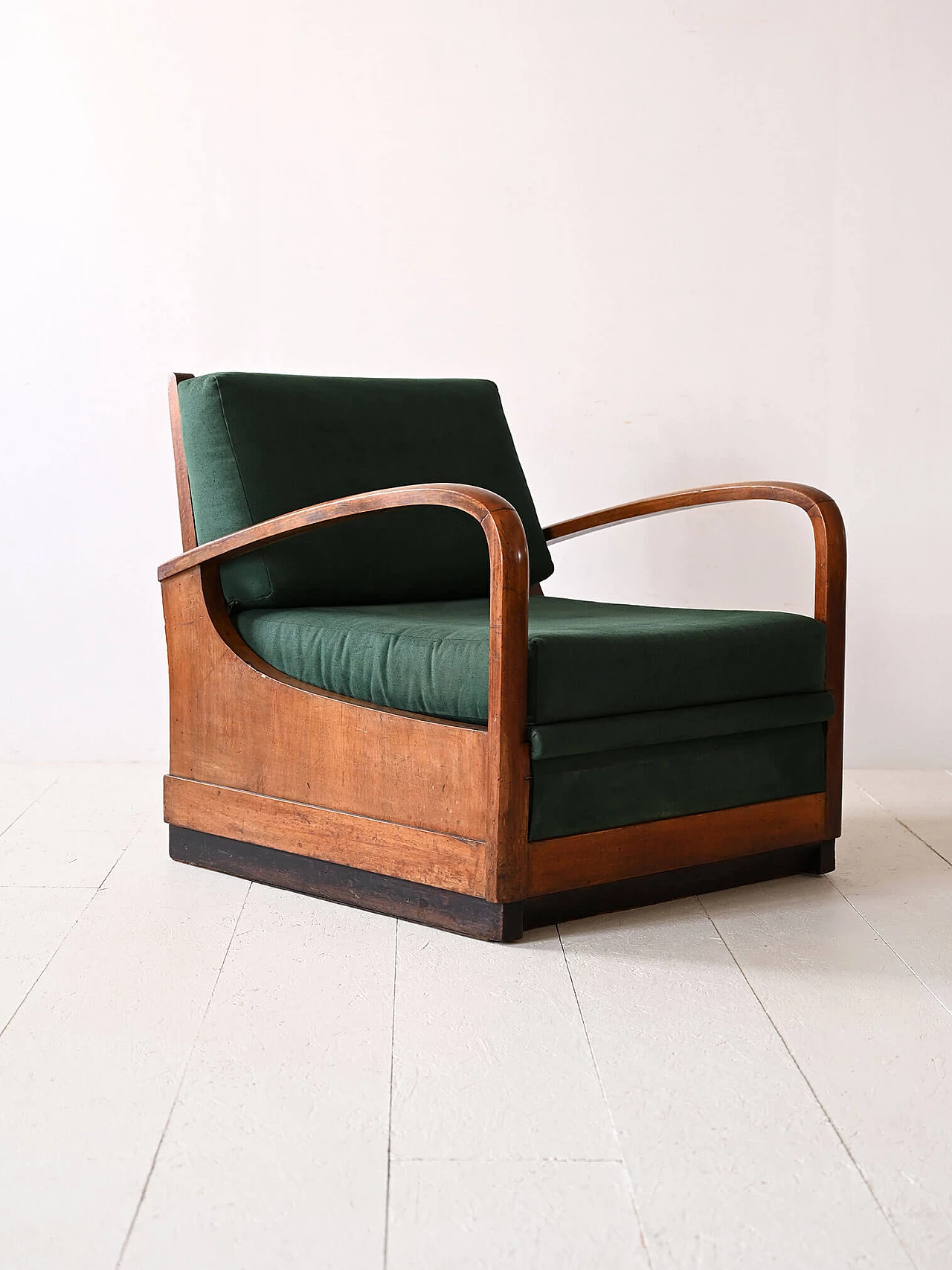 Scandinavian Art Deco convertible armchair-bed, 1940s 3