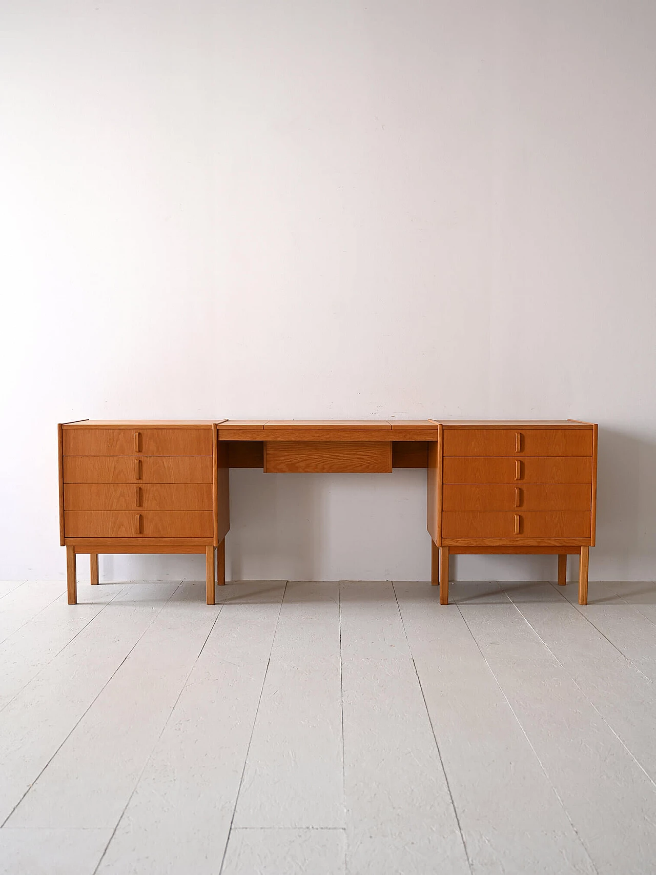 Oak desk with mirror by Bertil Fridhagen for Bodafors, 1960s 5