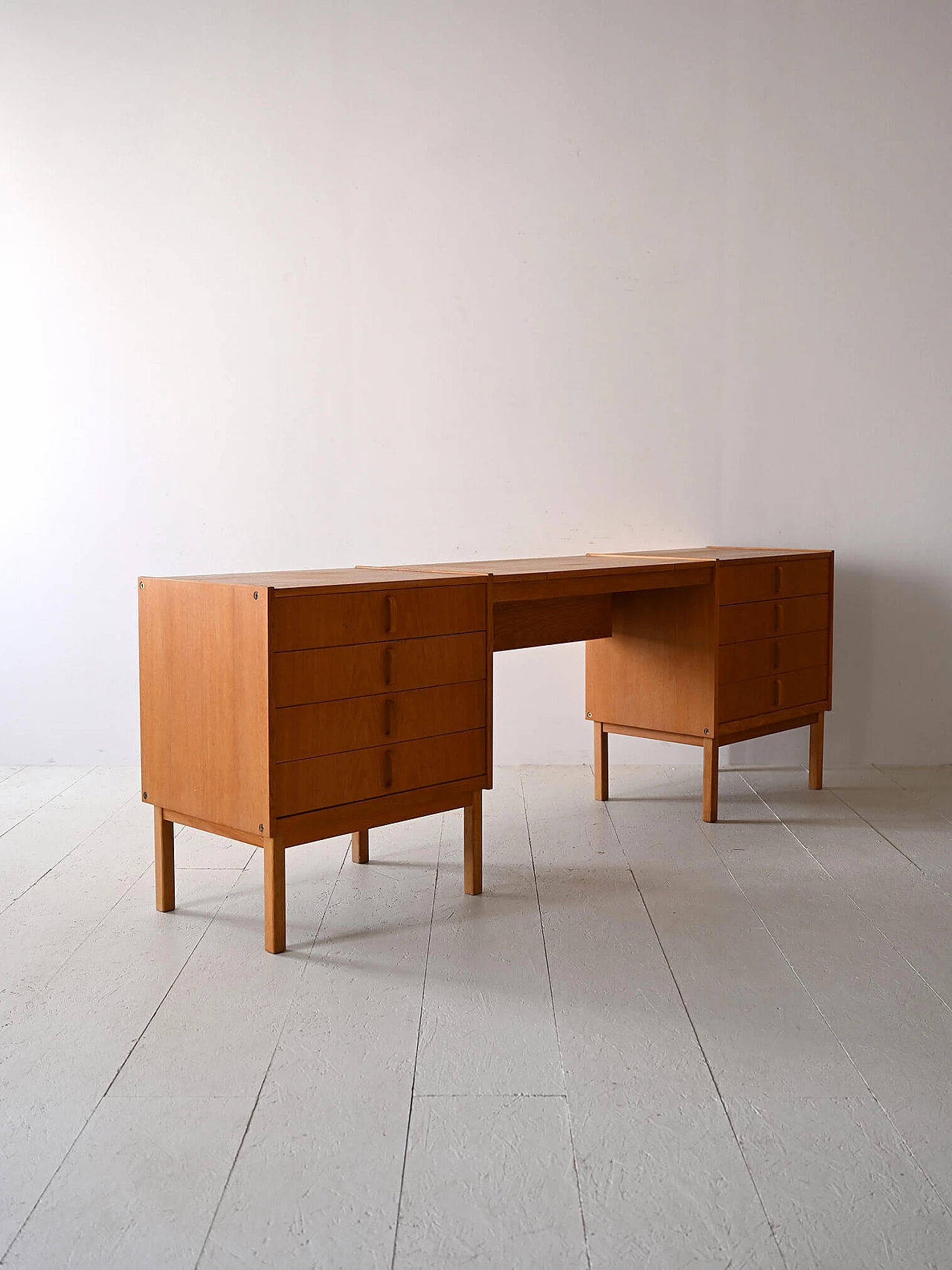 Oak desk with mirror by Bertil Fridhagen for Bodafors, 1960s 6