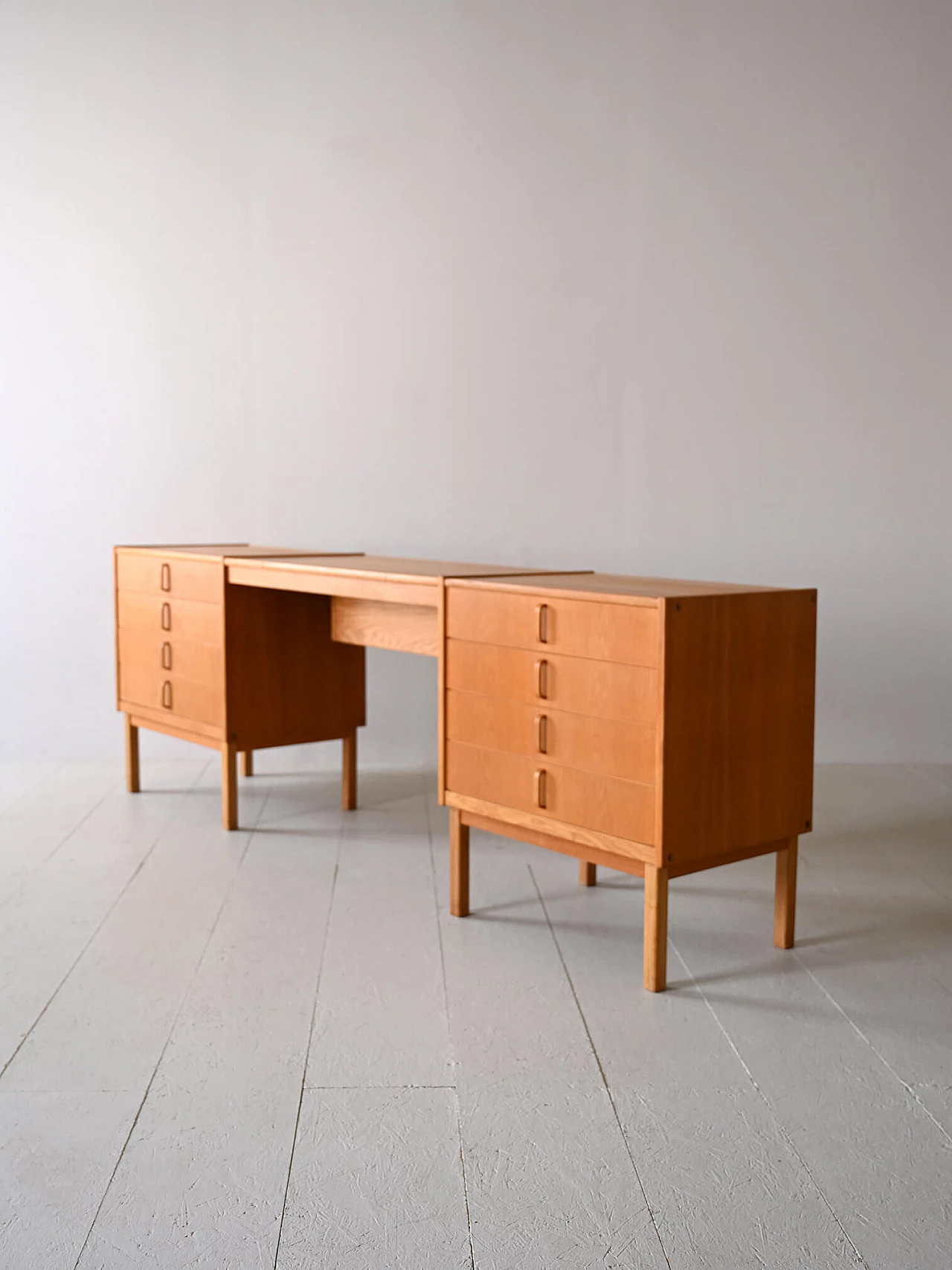 Oak desk with mirror by Bertil Fridhagen for Bodafors, 1960s 7