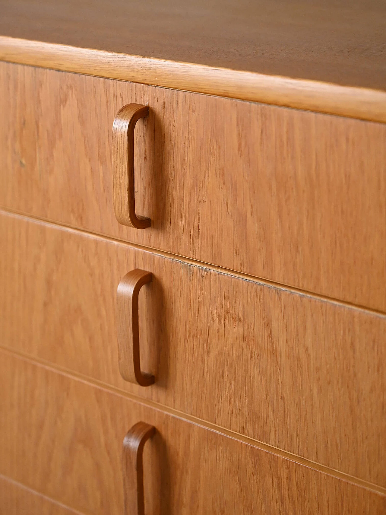 Oak desk with mirror by Bertil Fridhagen for Bodafors, 1960s 11