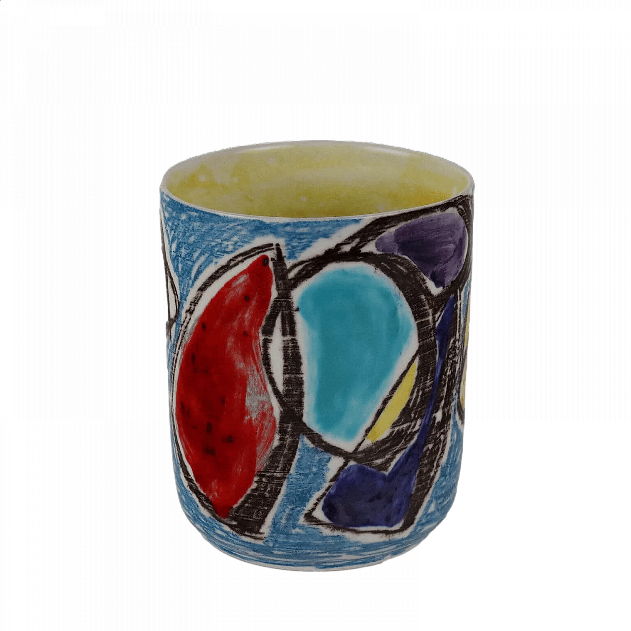 Polychrome glazed ceramic vase by Marcello Fantoni, 1960s 9