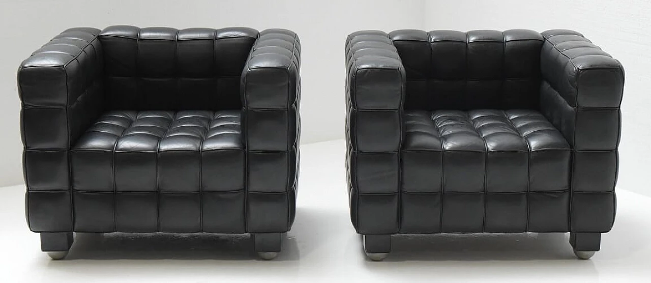 Kubus armchair by Josef Hoffmann for MDF ITALIA, 1990s 2