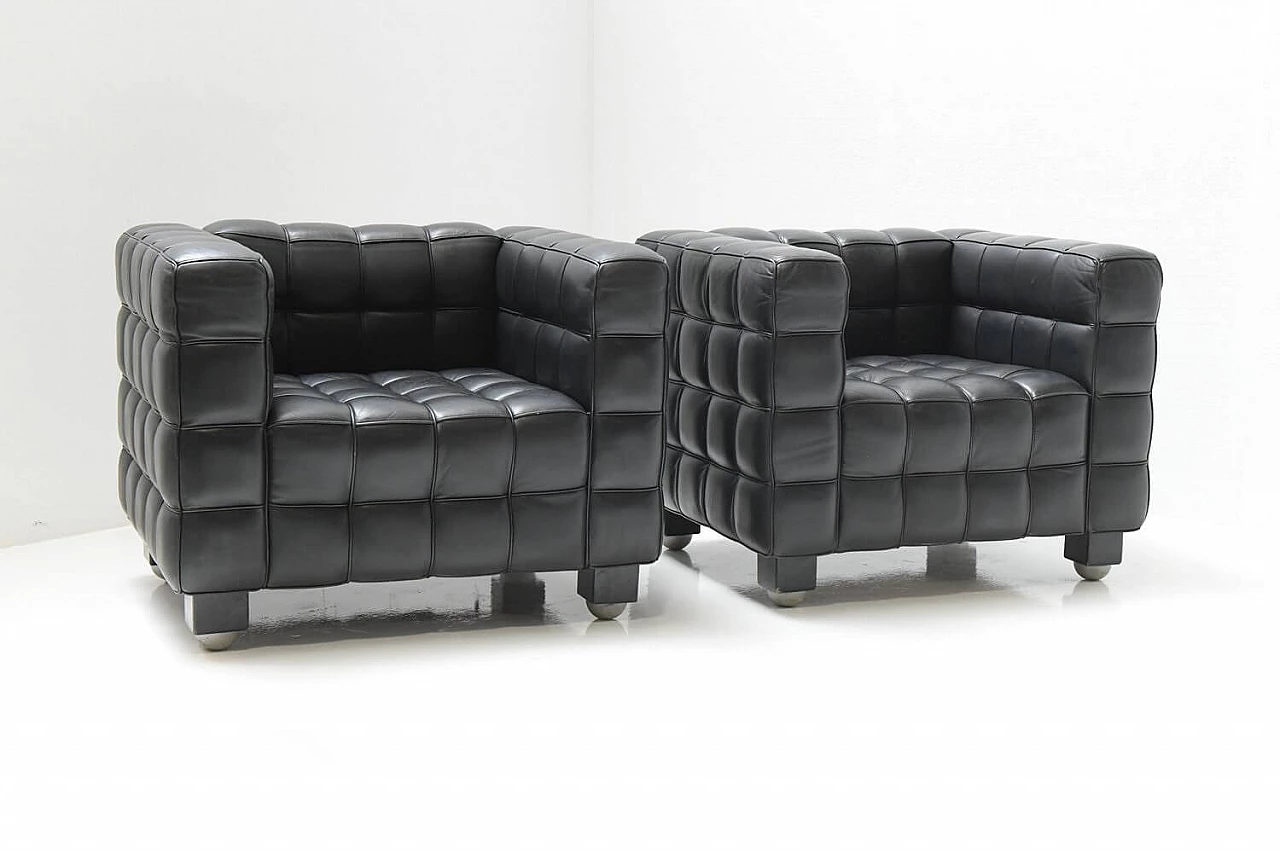 Kubus armchair by Josef Hoffmann for MDF ITALIA, 1990s 3