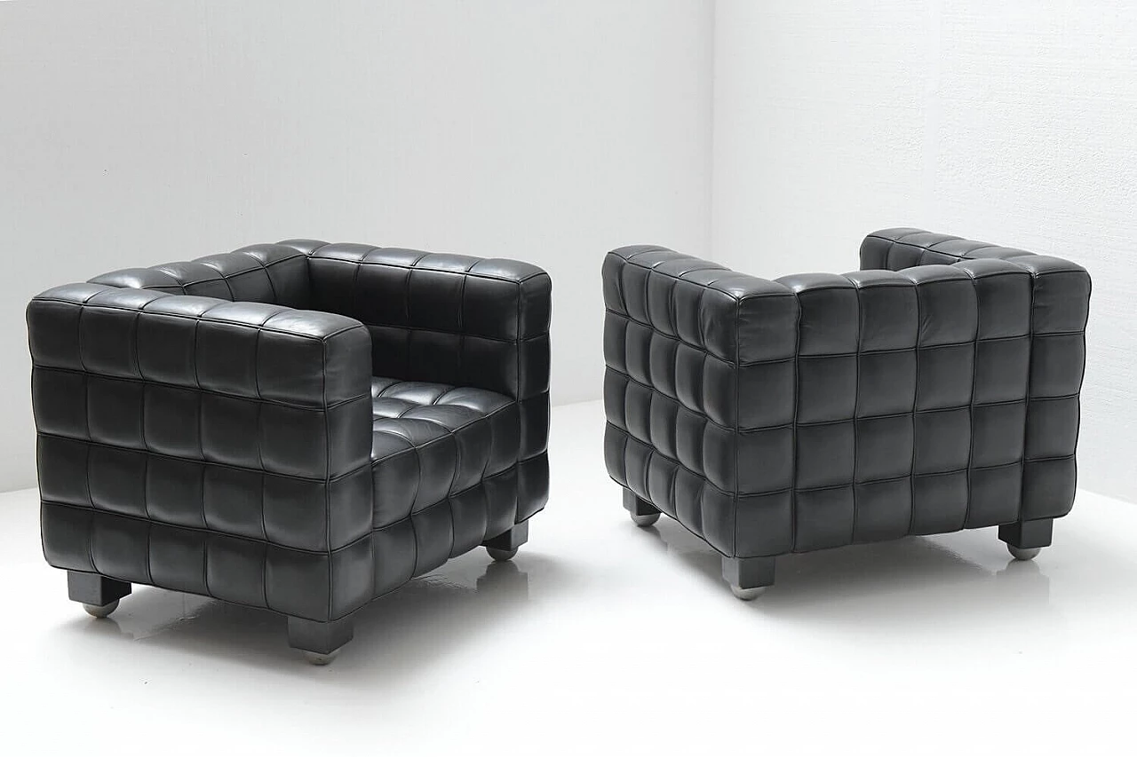 Kubus armchair by Josef Hoffmann for MDF ITALIA, 1990s 4