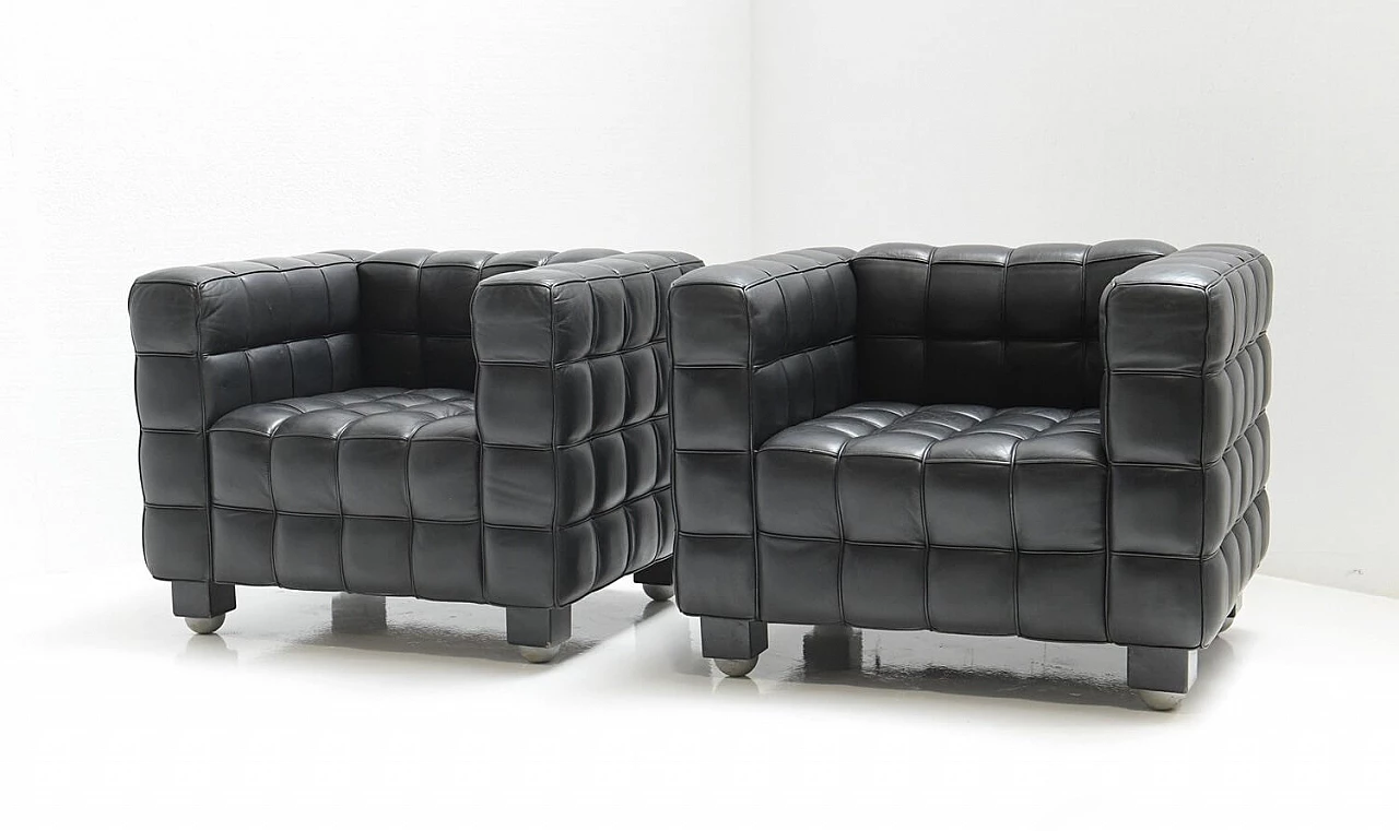 Kubus armchair by Josef Hoffmann for MDF ITALIA, 1990s 7