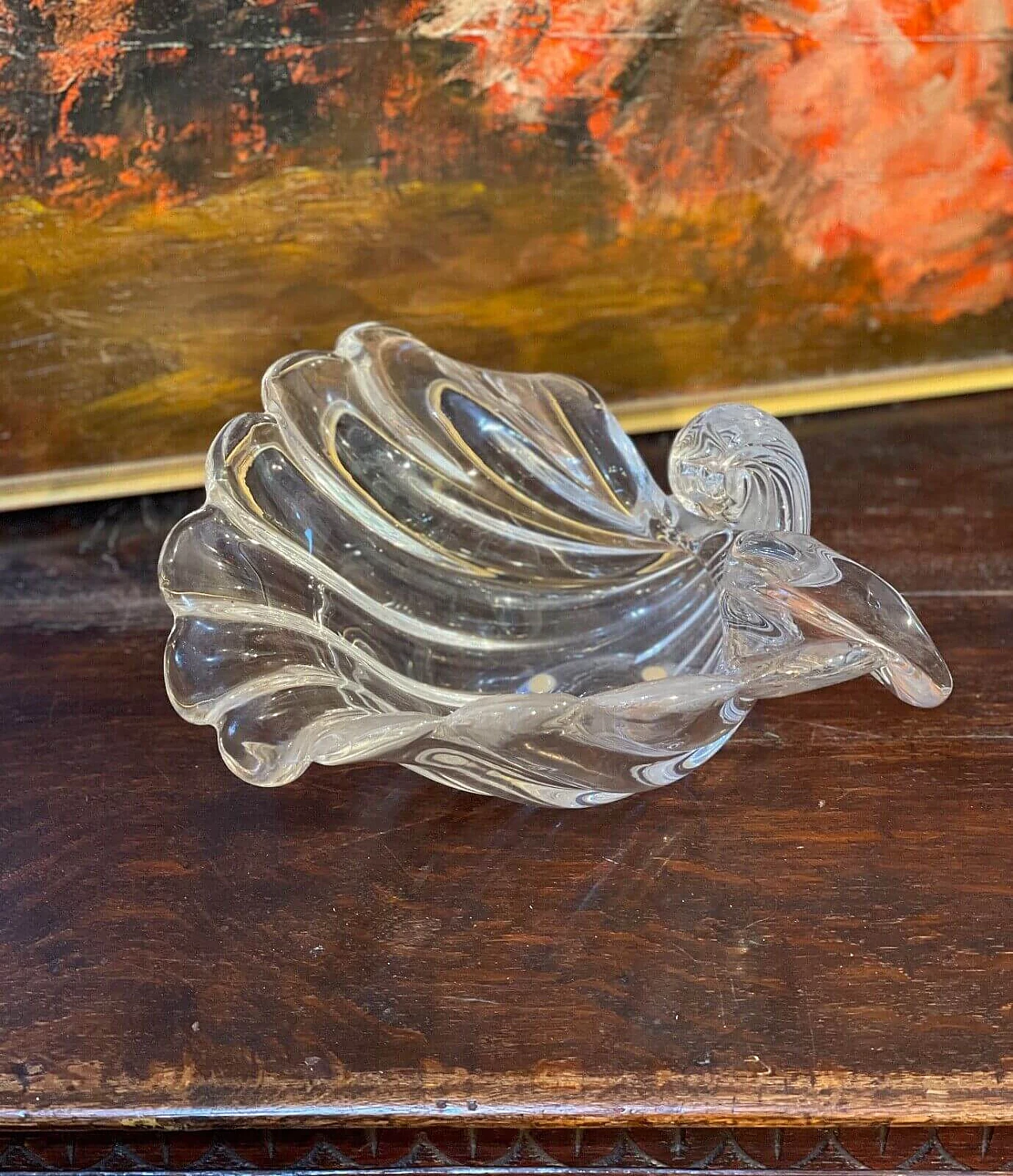Murano glass shell vase by Seguso, mid-20th century 10