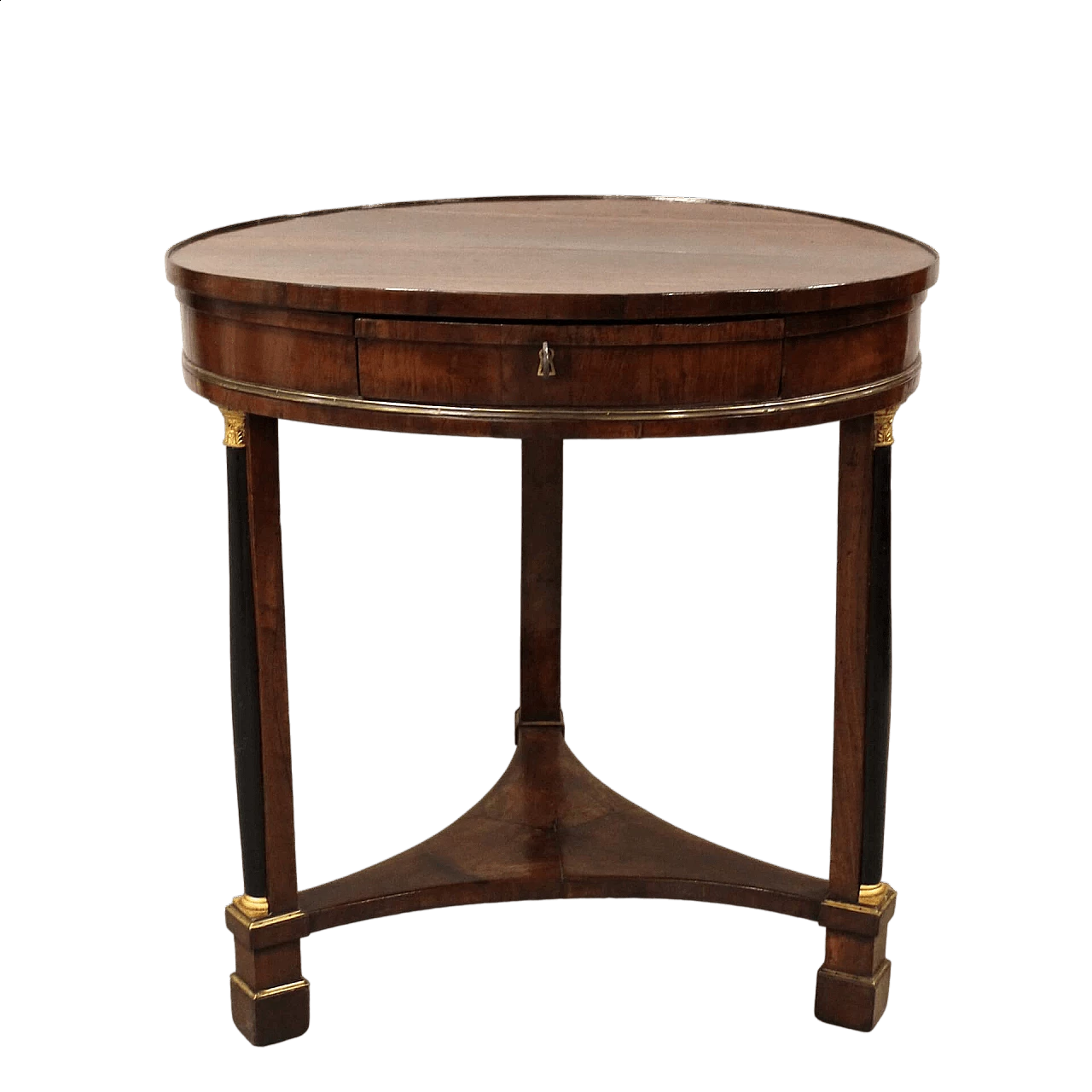 Empire coffee table in solid walnut and walnut veneer, early 19th century 11