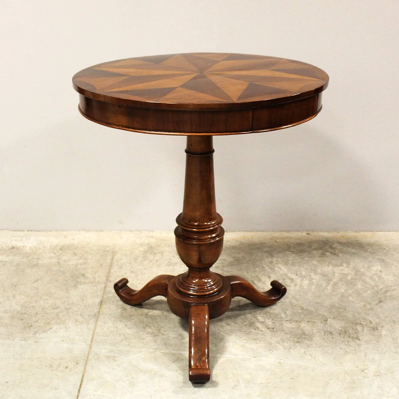 Louis Philippe inlaid walnut coffee table, mid-19th century 2