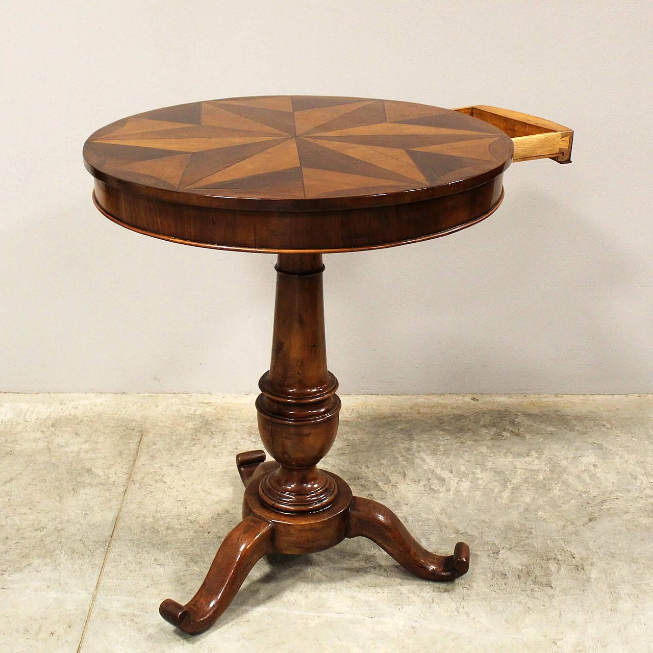 Louis Philippe inlaid walnut coffee table, mid-19th century 4