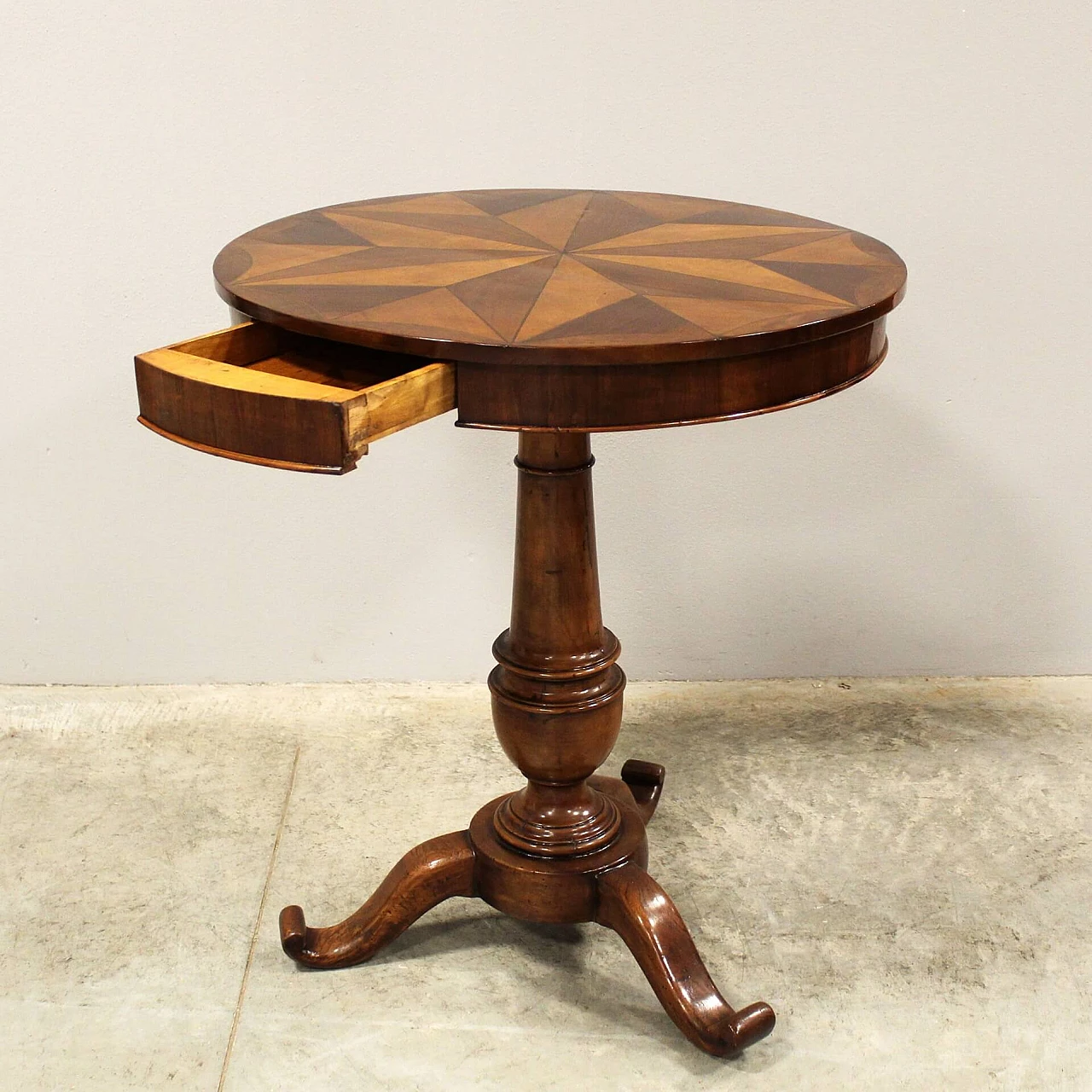 Louis Philippe inlaid walnut coffee table, mid-19th century 6