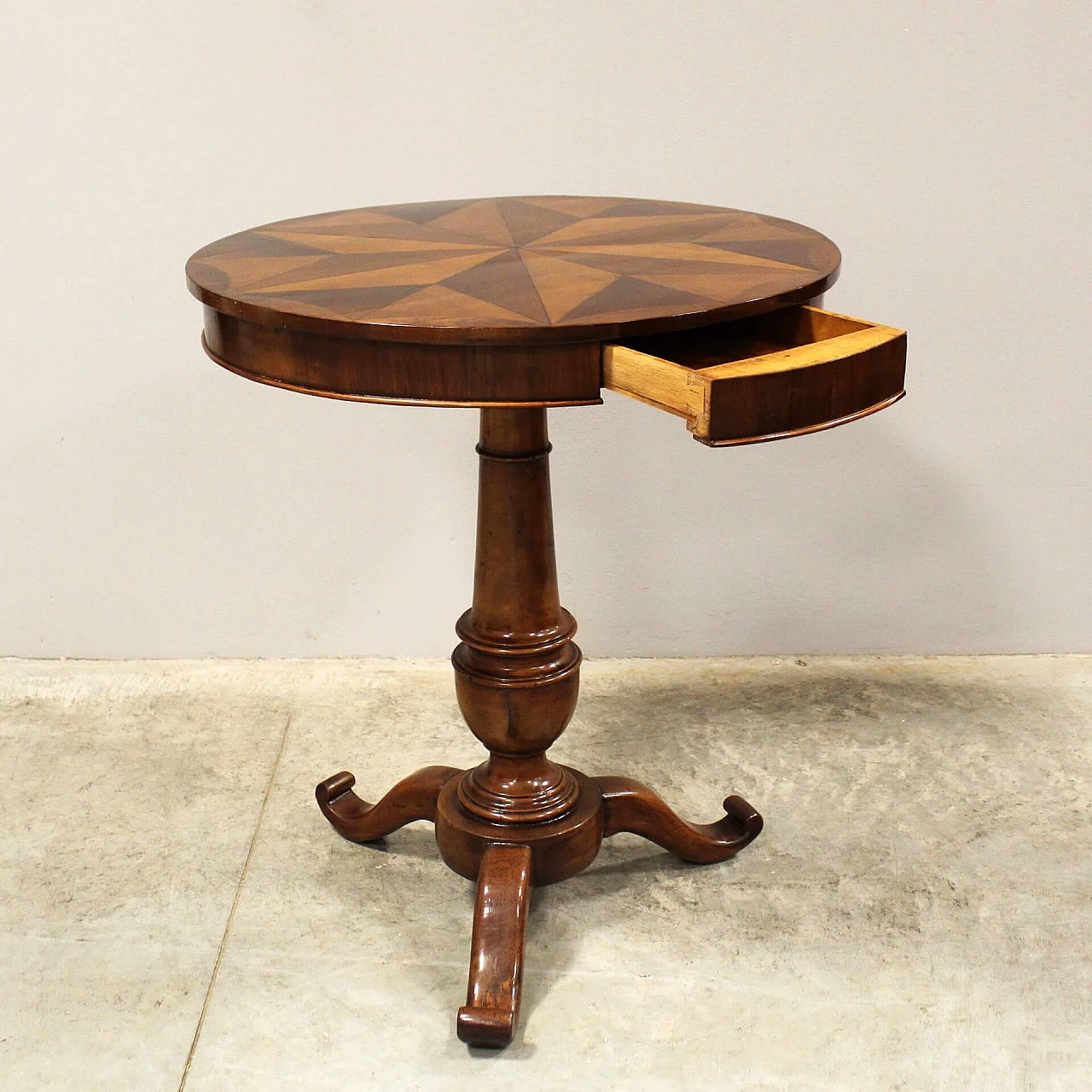 Louis Philippe inlaid walnut coffee table, mid-19th century 7