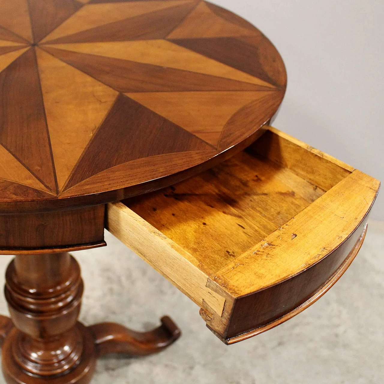 Louis Philippe inlaid walnut coffee table, mid-19th century 8