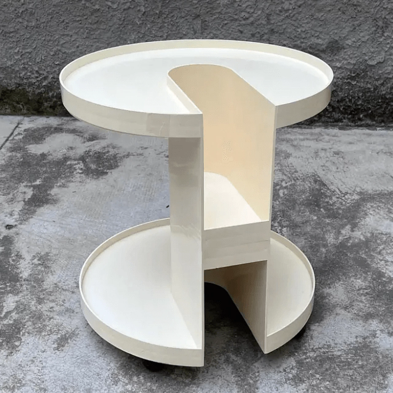 Carrello bar in plastica di Giotto Stoppino per Kartell, anni '70 5