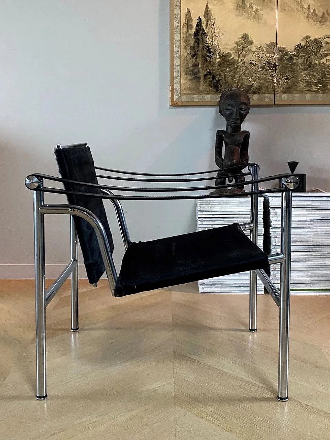 LC1 armchair by Le Corbusier, Perriand and Jeanneret for Cassina, 1970s 1