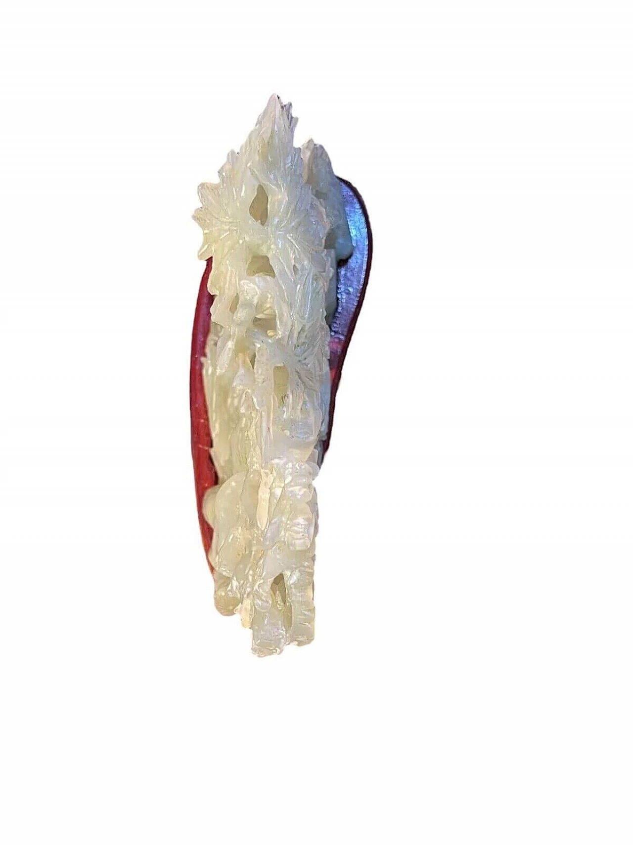 Statua cinese in giada serpentina, '800 5