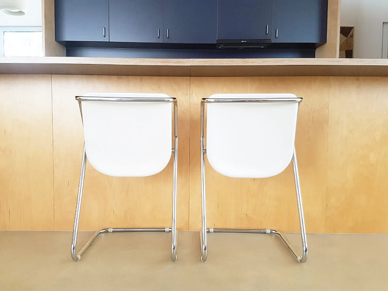 Pair of stools by Claudio Salocchi for Alberti, 1970s 5