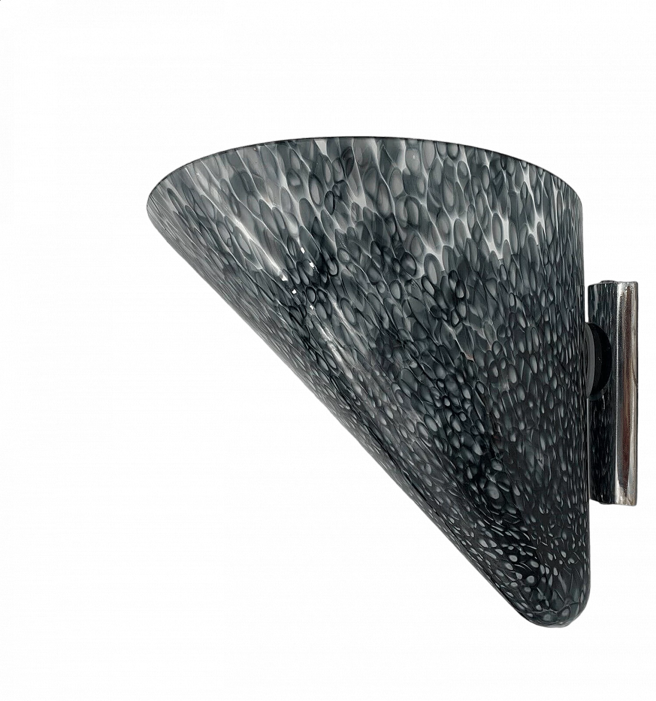 Single glass and metal wall lamp by Gae Aulenti for Vistosi, late 20th century 6