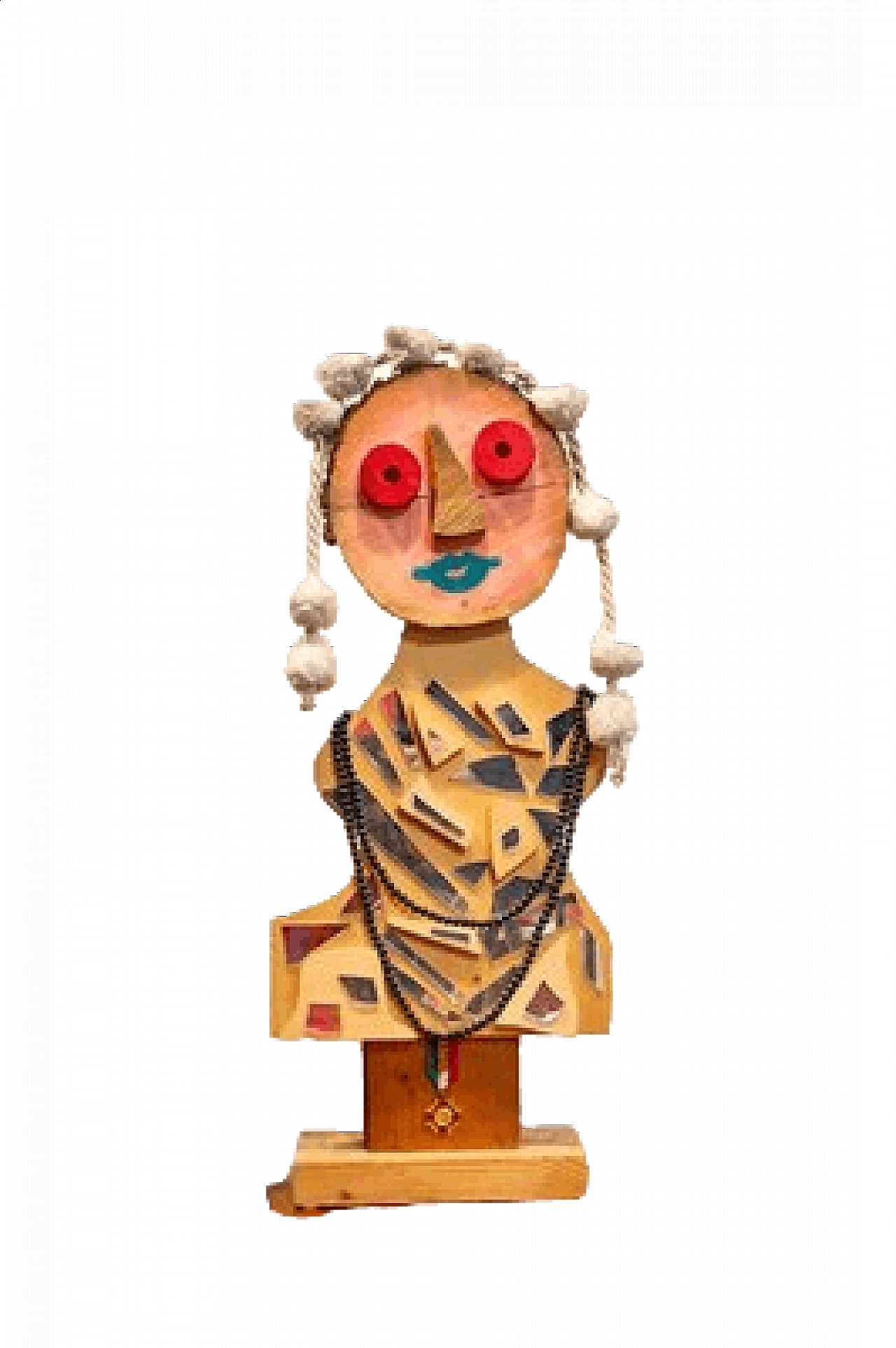 Enrico Baj, 'Regina' scultura, vari materiali, anni '70 6