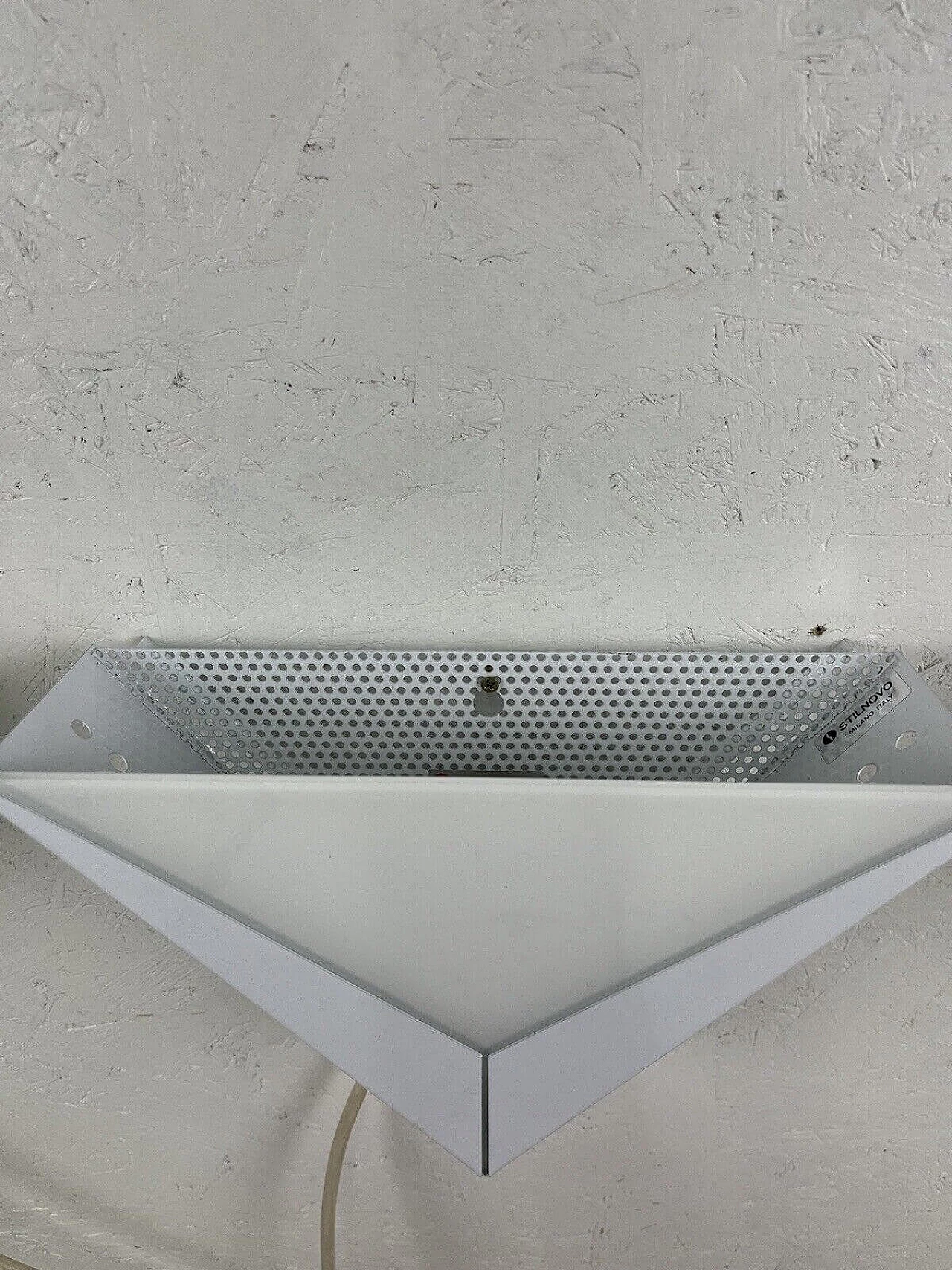 3 Palma metal and glass wall sconce by Stilnovo, 1960s 11