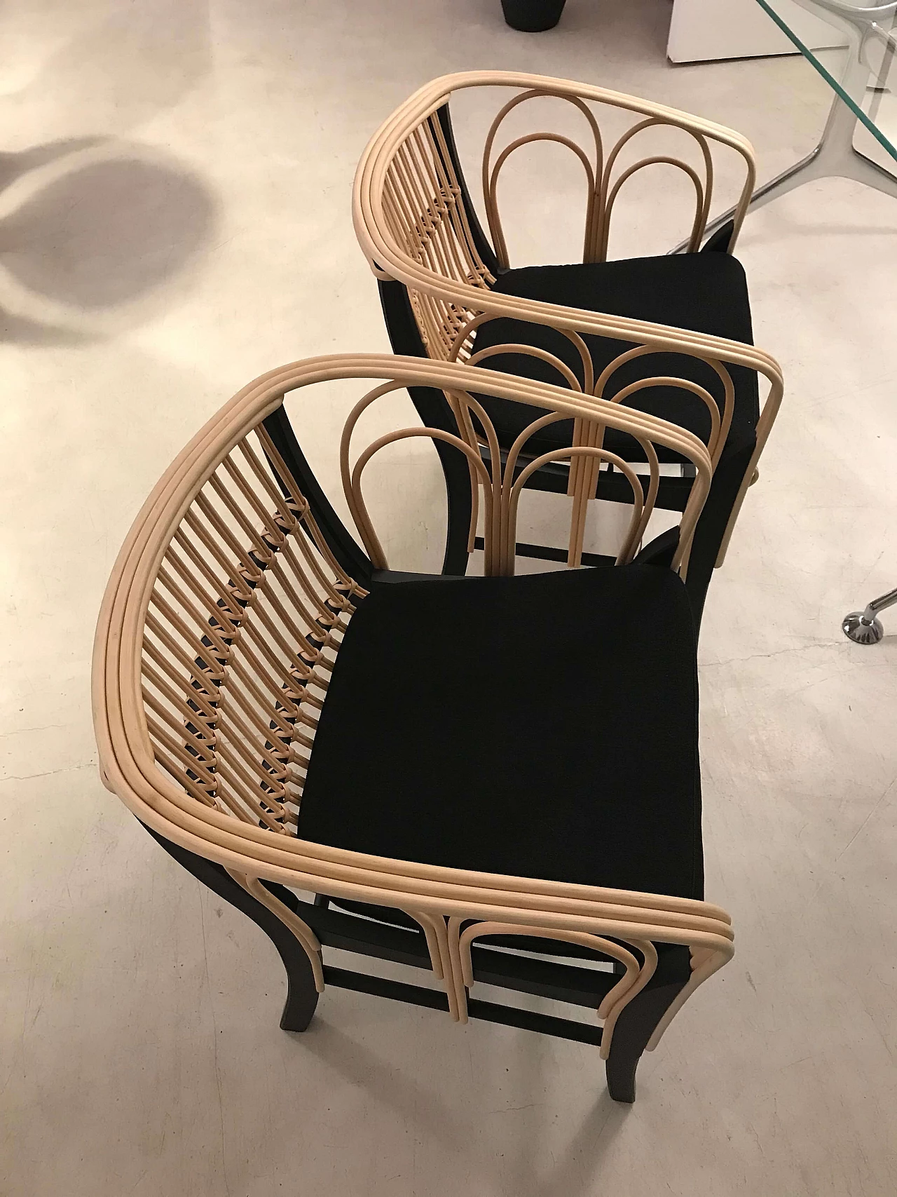 Pair of Uragano armchairs by Vico Magistretti for De Padova, 2016 5
