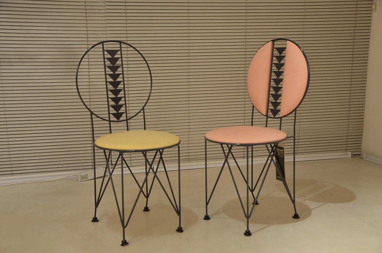 Tavolo Midway 3 e coppia di sedie Midway 2 di Frank Lloyd Wright per Cassina, 1986 12