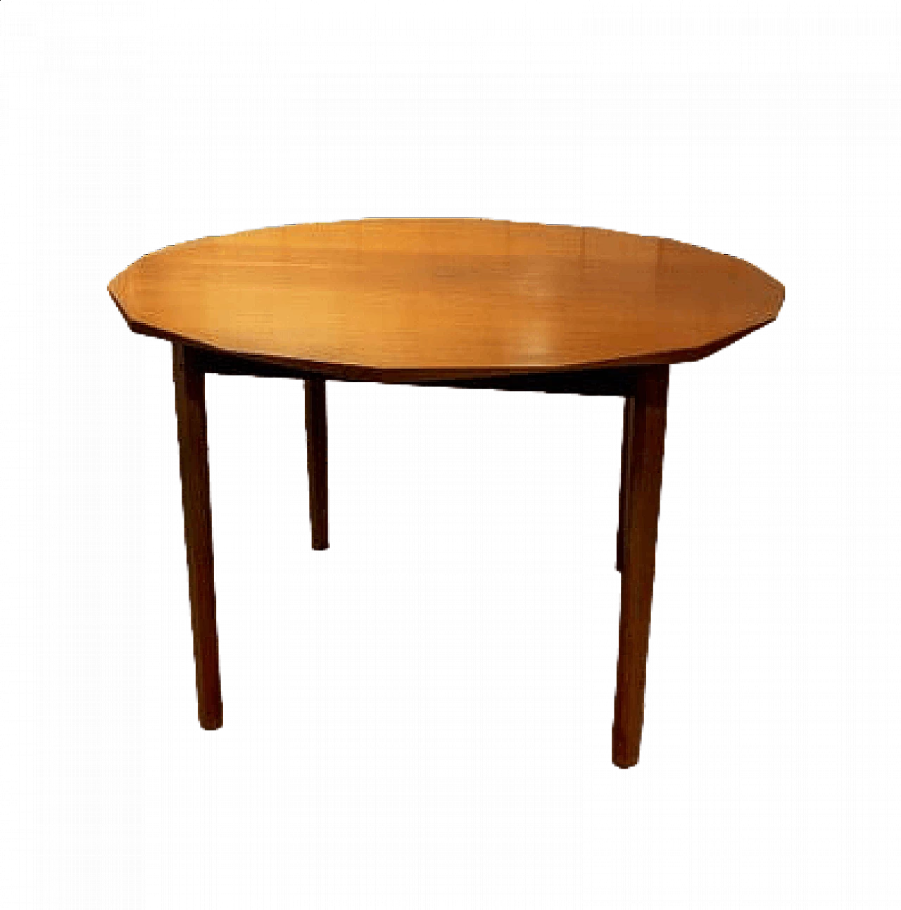 Rosewood and walnut dining Table, 1960s 11