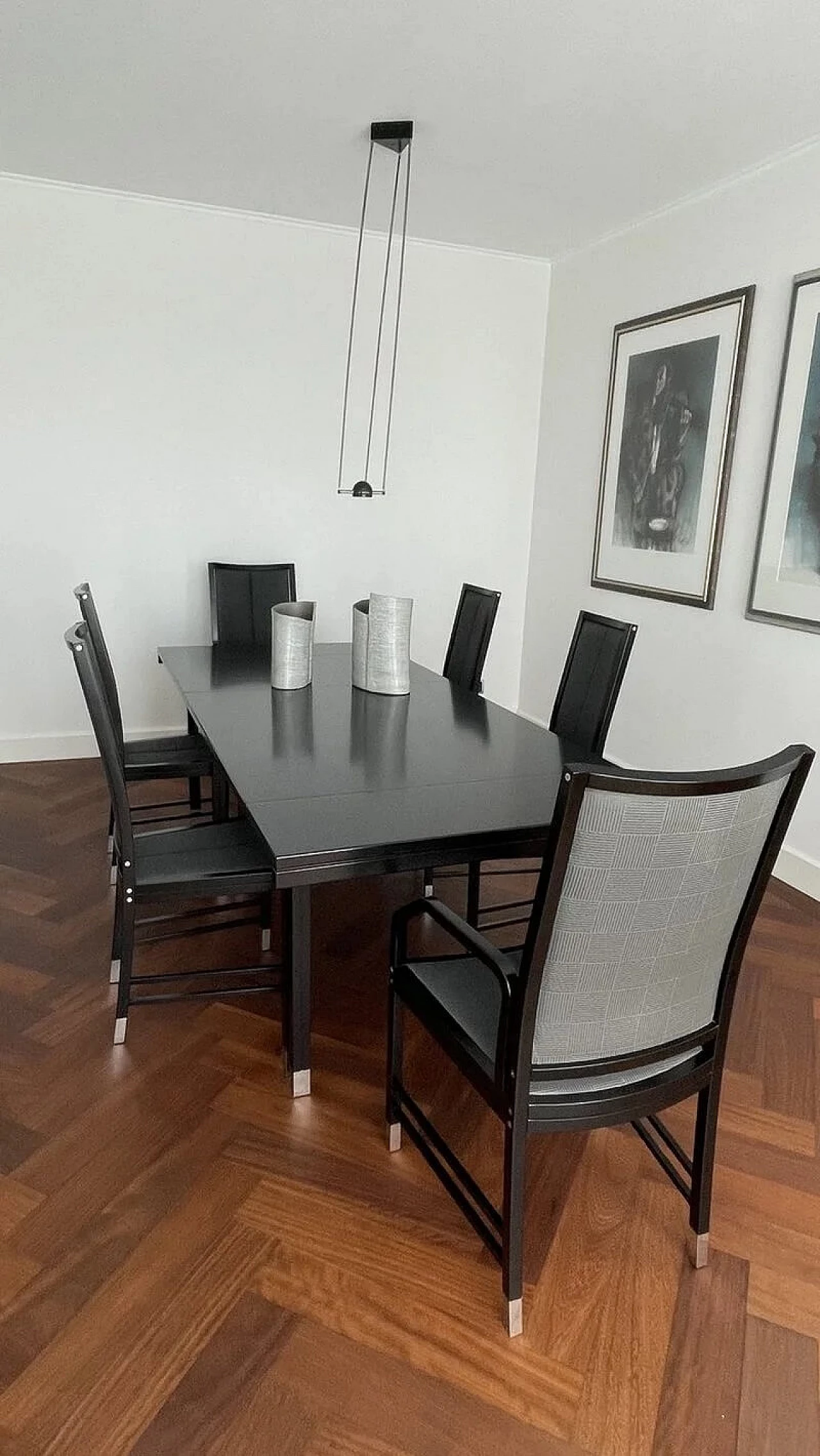 6 Fine Forms chairs and table by Ernst W. Beranek for Thonet, 1985 2