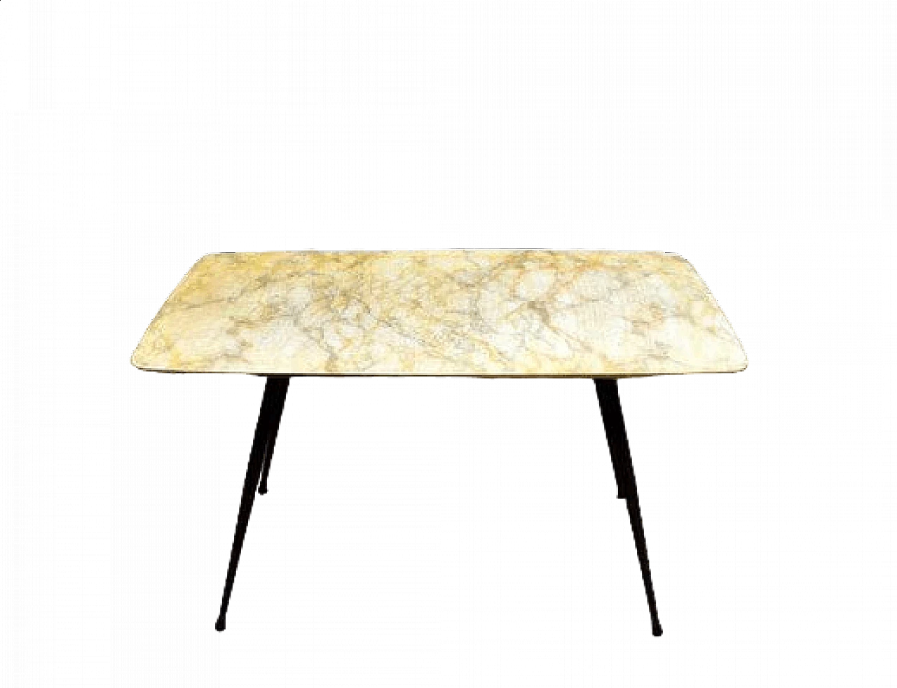 Coffee table in marbled wood, 1950s 5