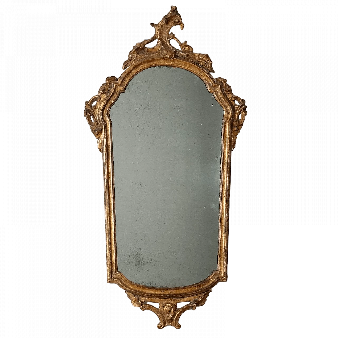 Rococo gilded and carved wood mirror, mid-18th century 11