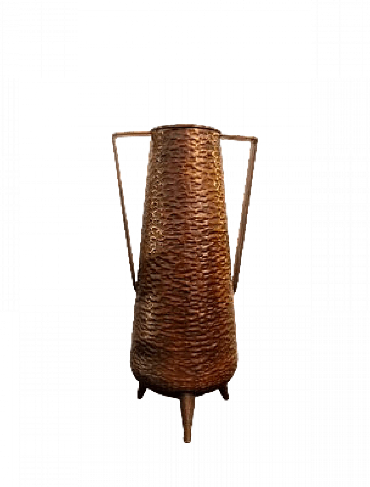 Copper umbrella stand from Varzino Bottega Artistica, 1950s 7