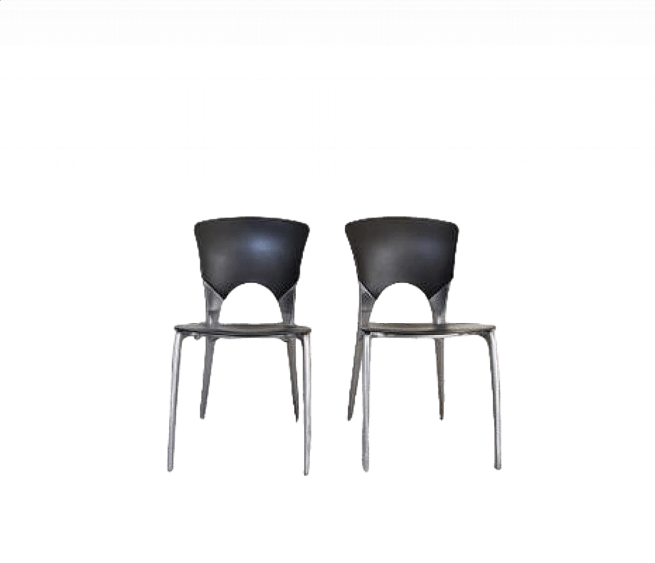 Pair of Silla stackable chairs by Josep Llusca for Driade, 1995 10