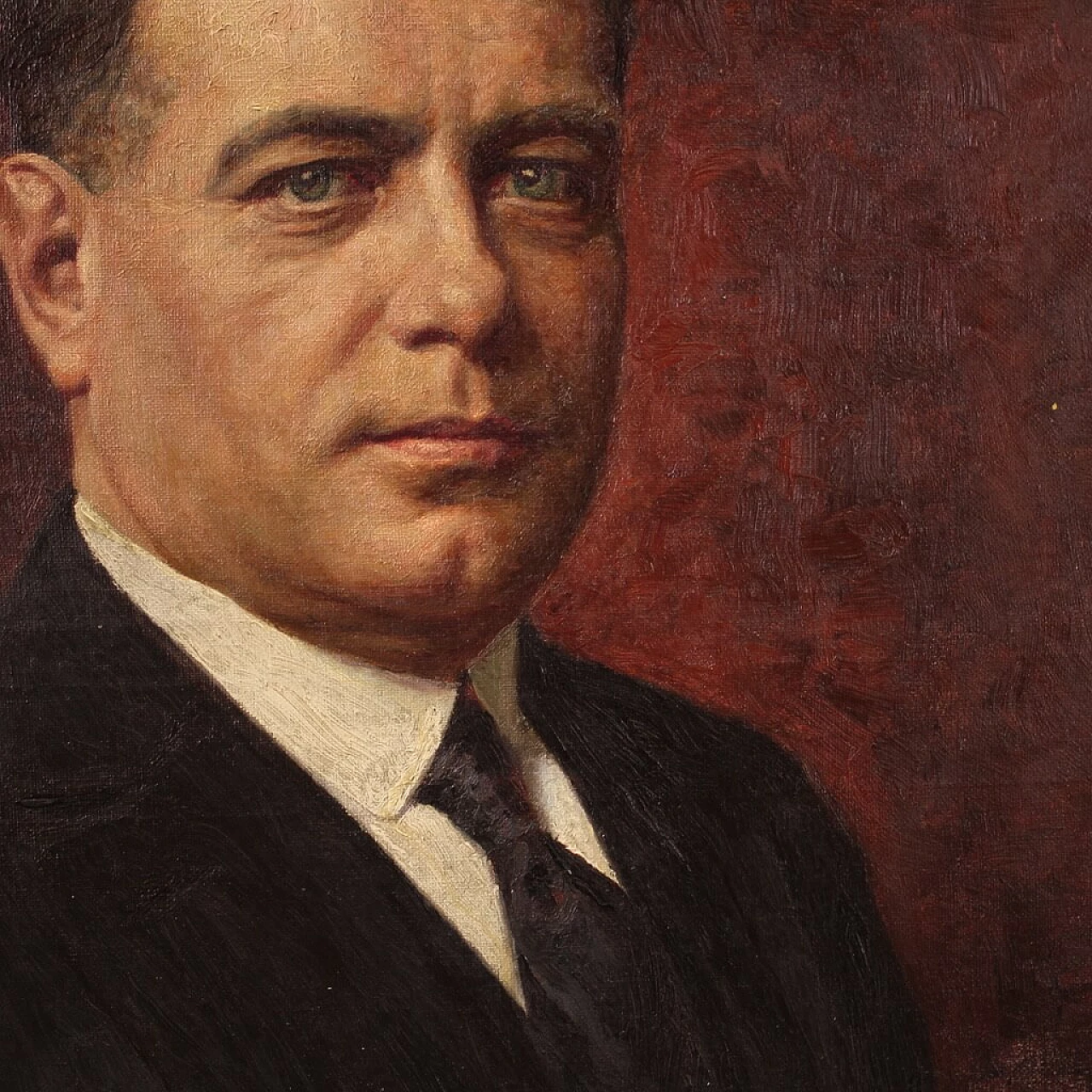 Angelo Garino, male portrait, oil painting on canvas, 1931 8