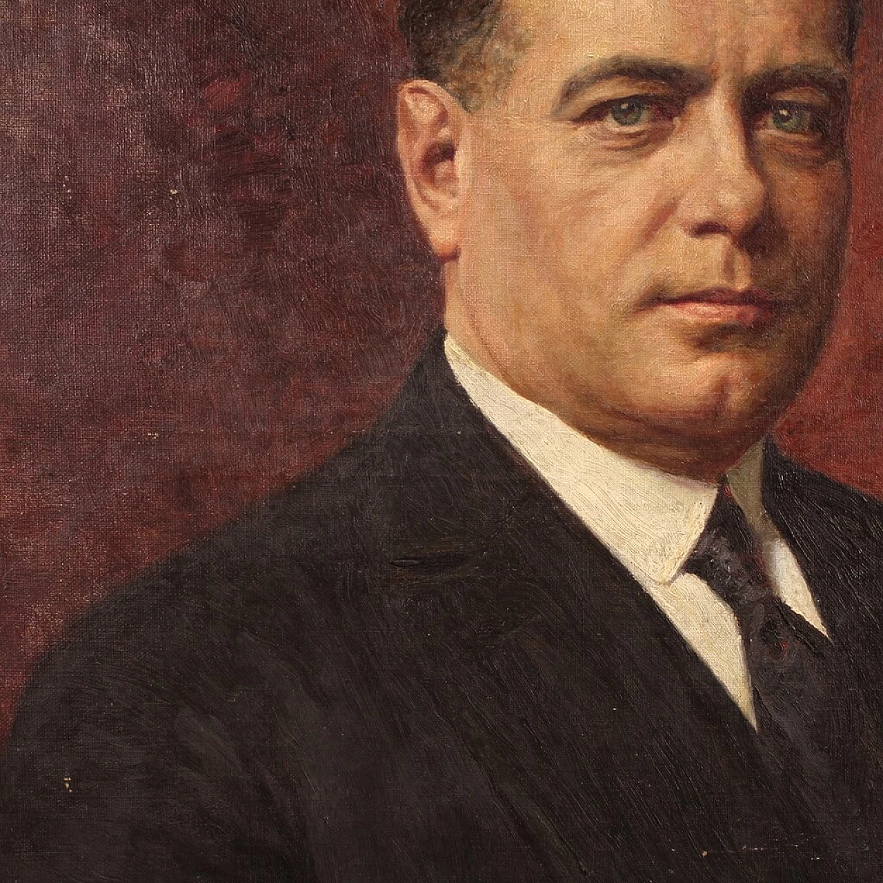 Angelo Garino, ritratto maschile, dipinto a olio su tela, 1931 9