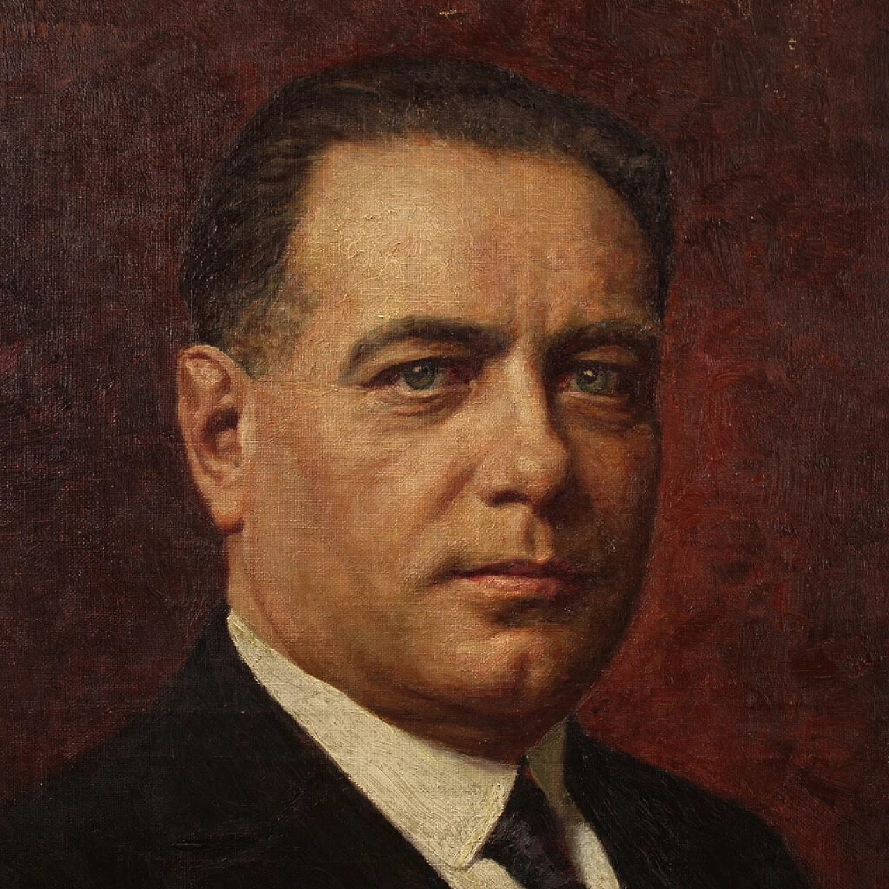 Angelo Garino, ritratto maschile, dipinto a olio su tela, 1931 15