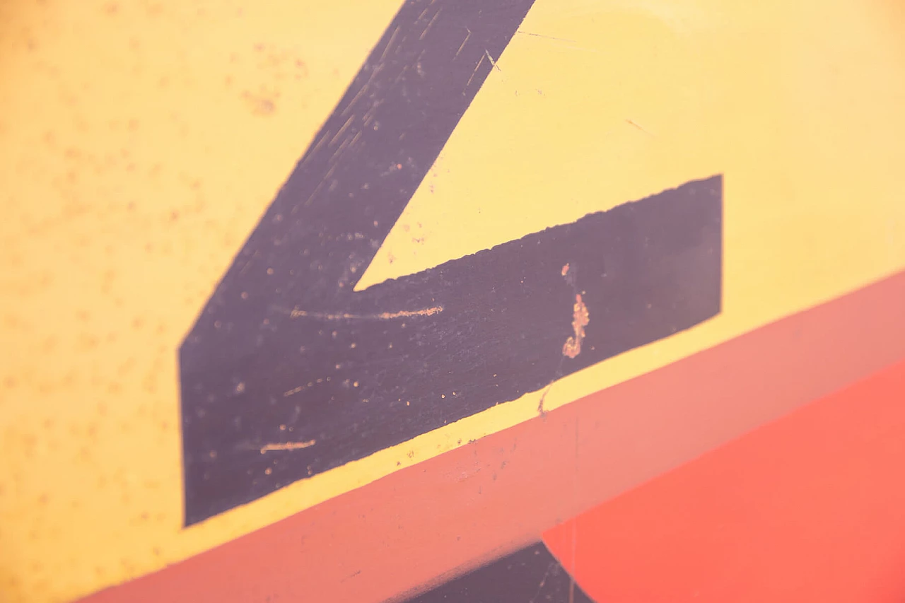 Insegna pubblicitaria ZTS cecoslovacca in metallo, anni '80 9