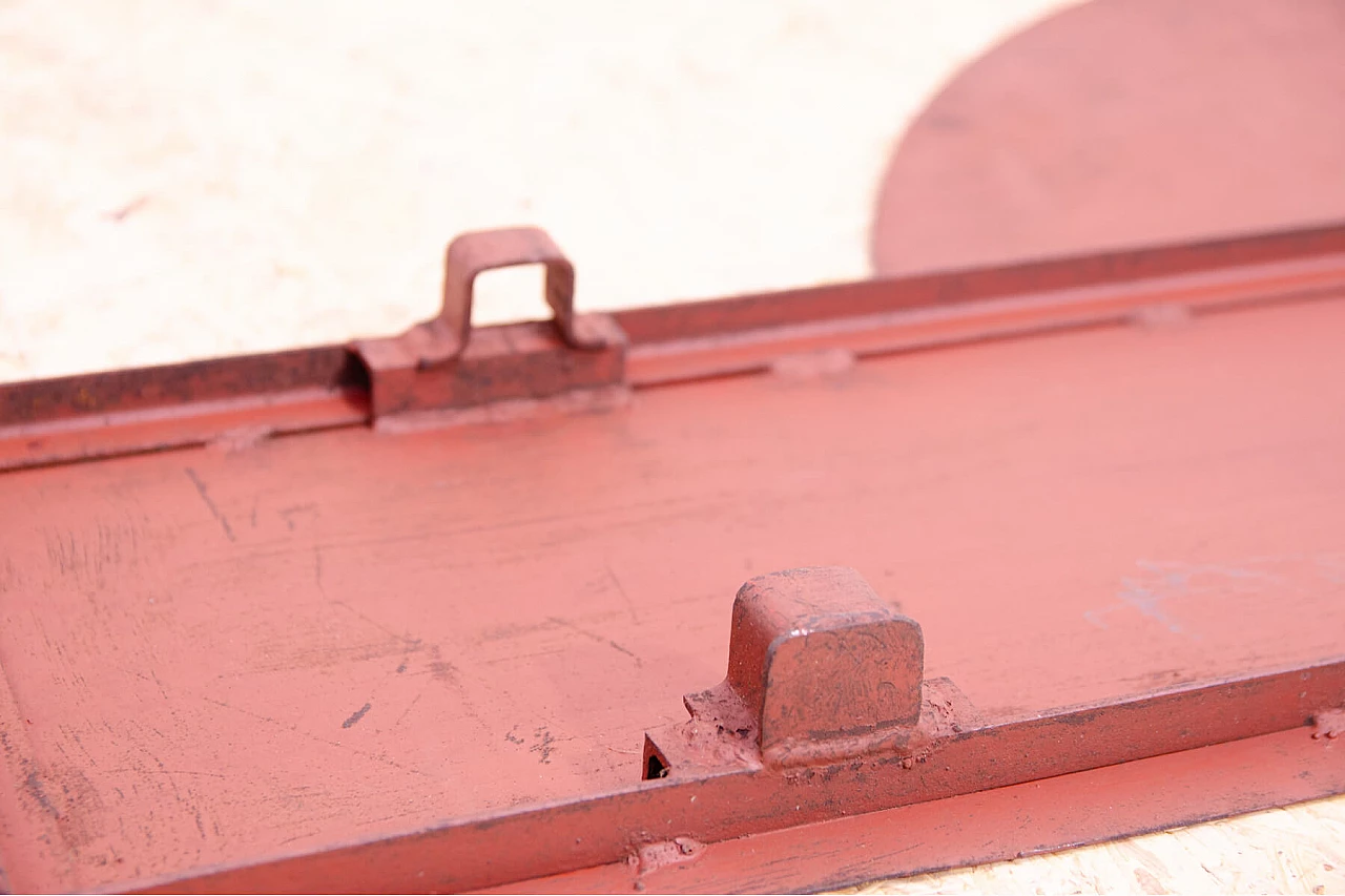 Insegna pubblicitaria ZTS cecoslovacca in metallo, anni '80 14