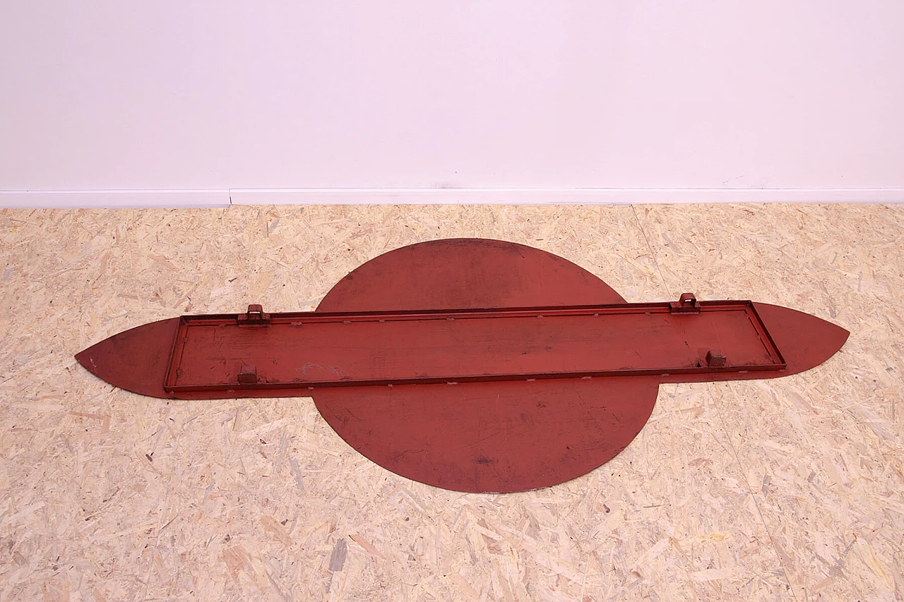 Insegna pubblicitaria ZTS cecoslovacca in metallo, anni '80 26