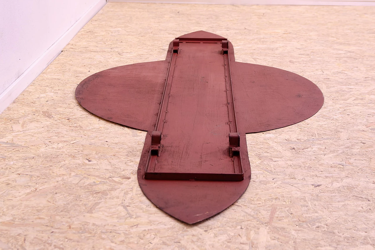 Insegna pubblicitaria ZTS cecoslovacca in metallo, anni '80 27