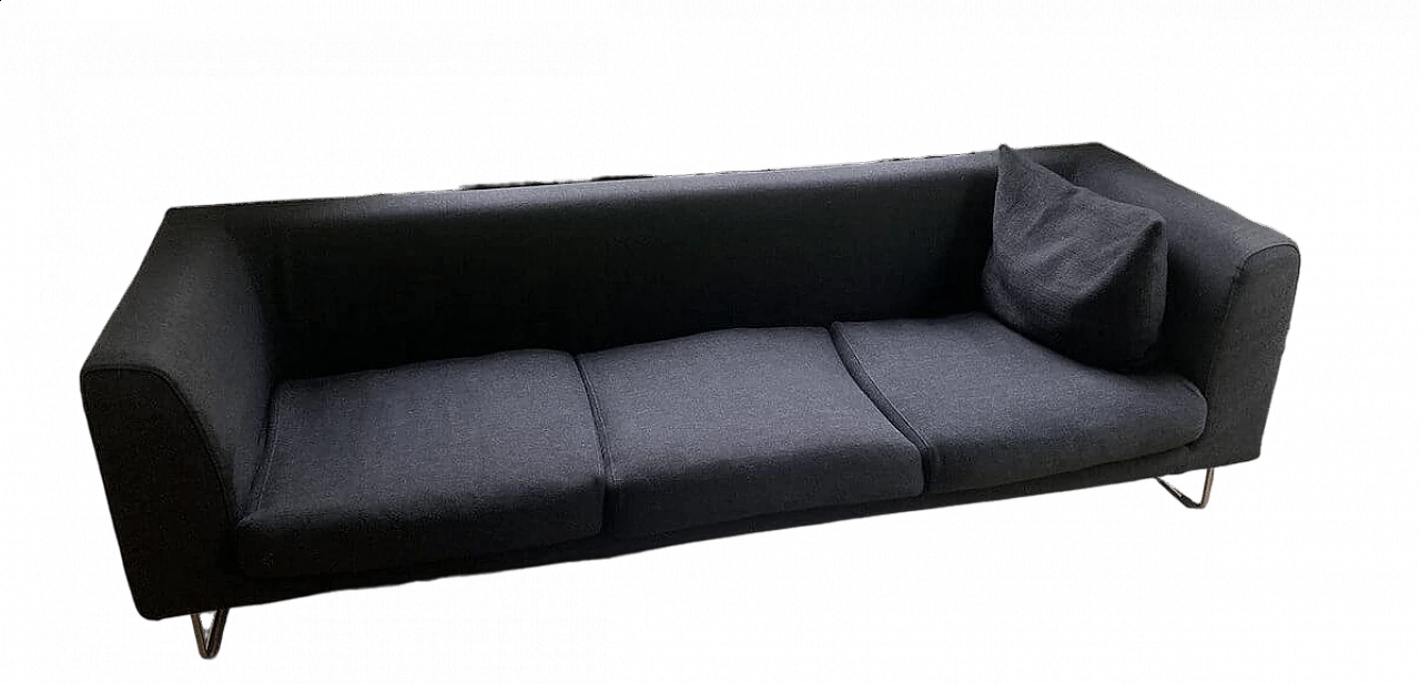 Divano Elan 230 in tessuto grigio di Jasper Morrison per Cappellini 8