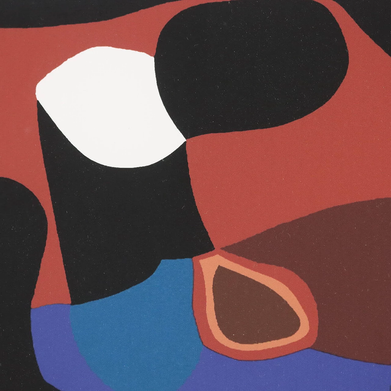 Alberto Burri, Sestante 14, color silkscreen print on paper, 1989 4