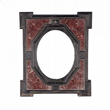 Mannerist ebony and marble commesso frame, first half of the 17th century