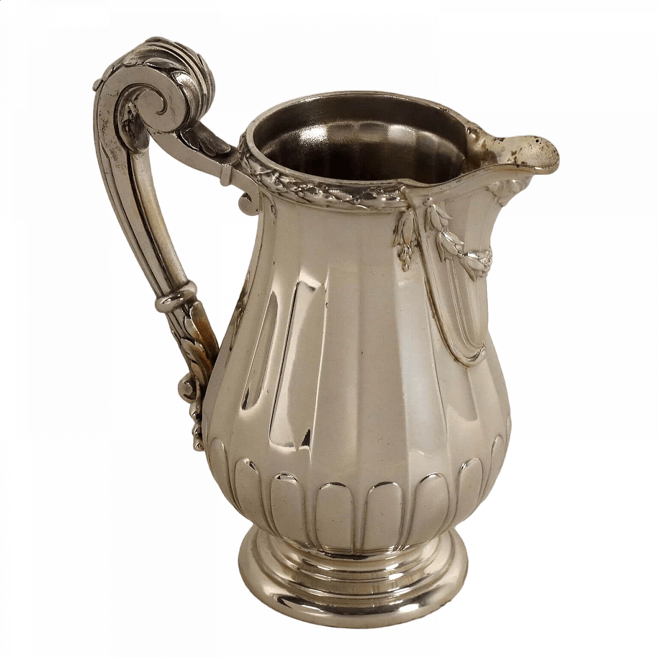 French 950 silver water jug, early 20th century 11
